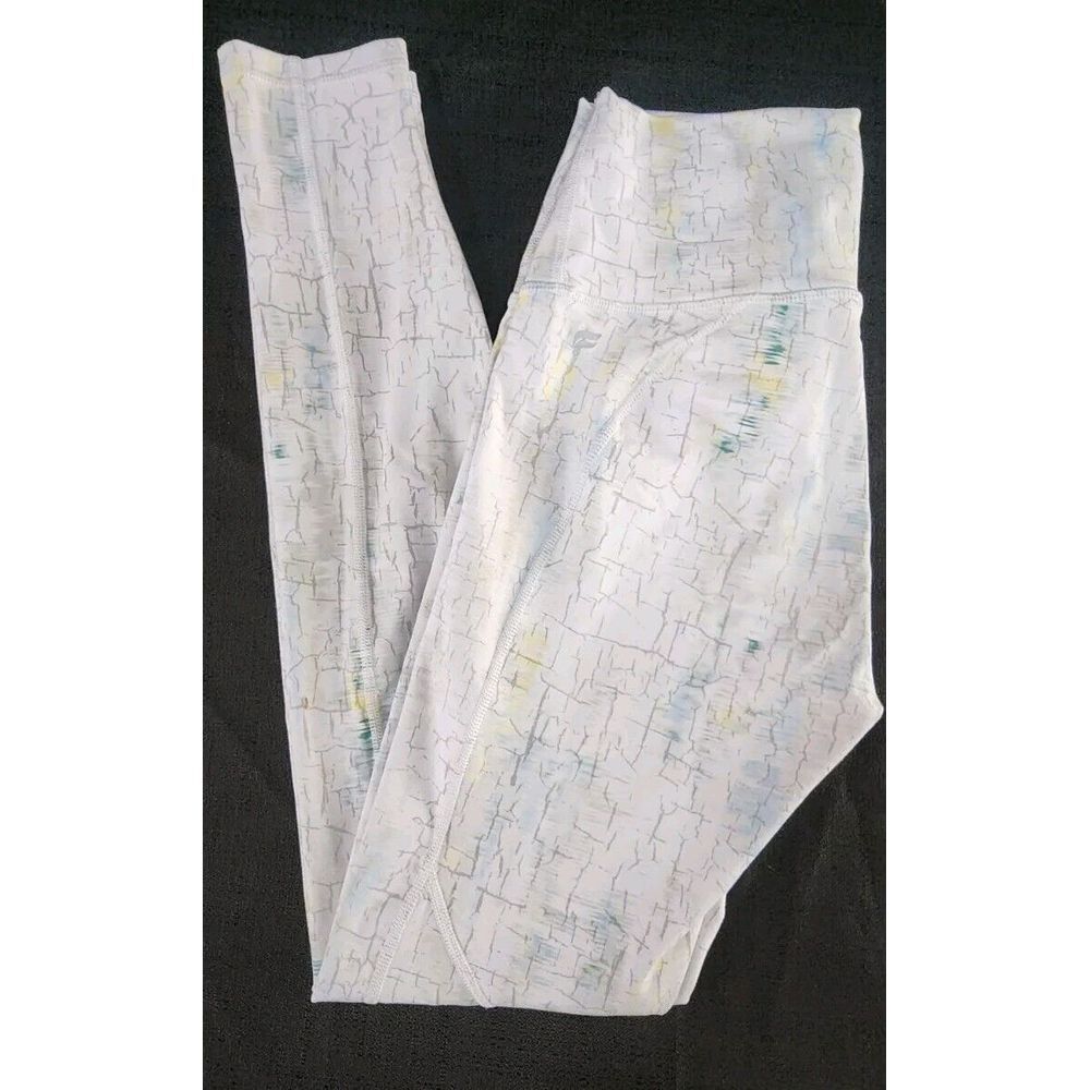 Fabletics Powerhold Leggings EUC Small White High Waisted Active Athletic‎ Yoga
